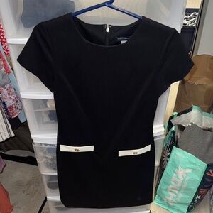 Tommy Hilfiger Black Dress with White Details